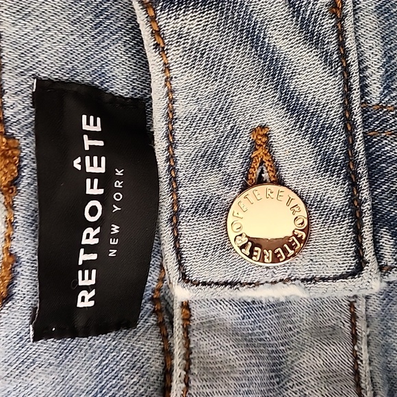 Retrofete Alejandra Cargo Pant in Vintage Celeste Size 24/27 - Picture 16 of 16